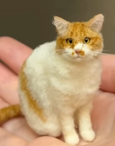 🔥LAST DAY 49% OFF -🐱💖Mini Felted Wool Cat