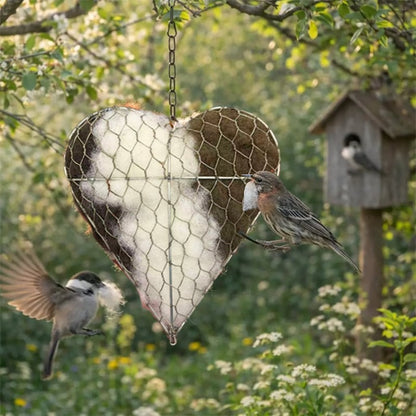 🕊️ Handmade cotton Bird Nesting Heart