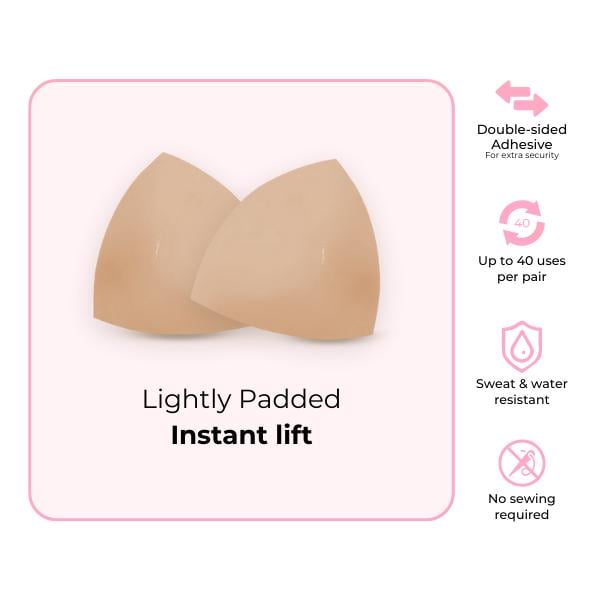 🔥Summer Promotion🔥Sticky Bra Inserts - Washable & Reusable, Instant Lift🔥(Latex-free and Allergy-friendly)