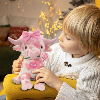🐮Adorable Pink Highland Cow Plush