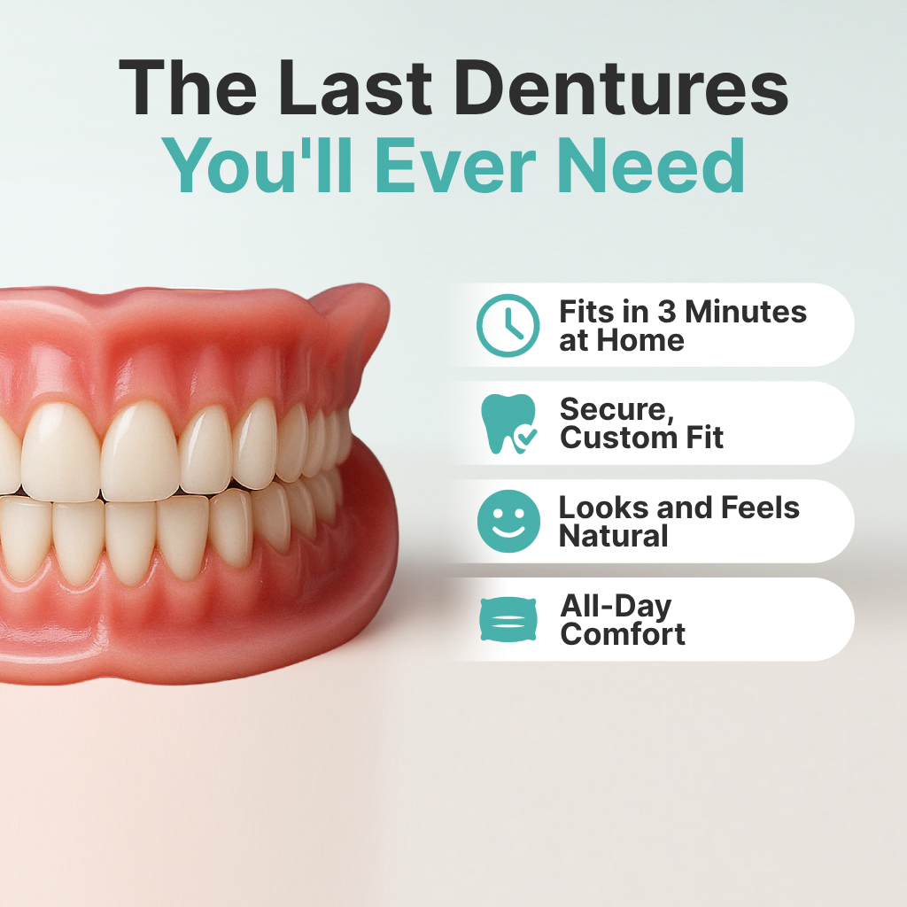 🦷Ends Today: 70% OFF!  Custom-Fit Full Functional DenturesMake you more confident