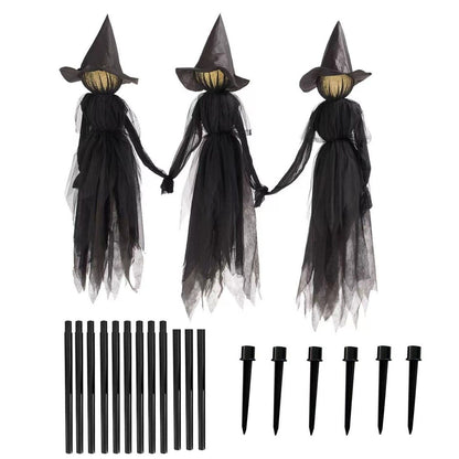 Lighted Halloween Witch Stake For Halloween Decoration