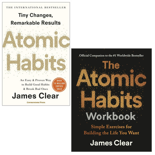 Atomic Habits & The Atomic Habits Workbook – 2 Books Collection Set by James Clear | Build Good Habits & Break Bad Ones