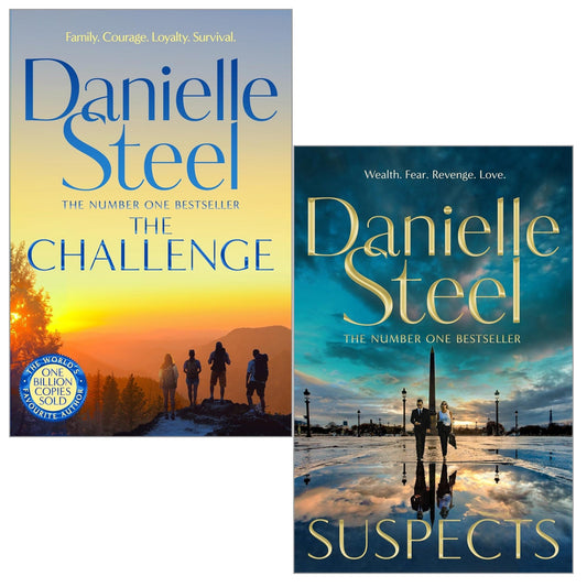 Danielle Steel 2 Books Collection Set (Suspects, The Challenge) | Bestselling Romance & Contemporary Fiction Novels