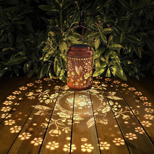 🔥Hummingbird Solar Lantern for Meaningful Outdoor Hanging Garden Decor