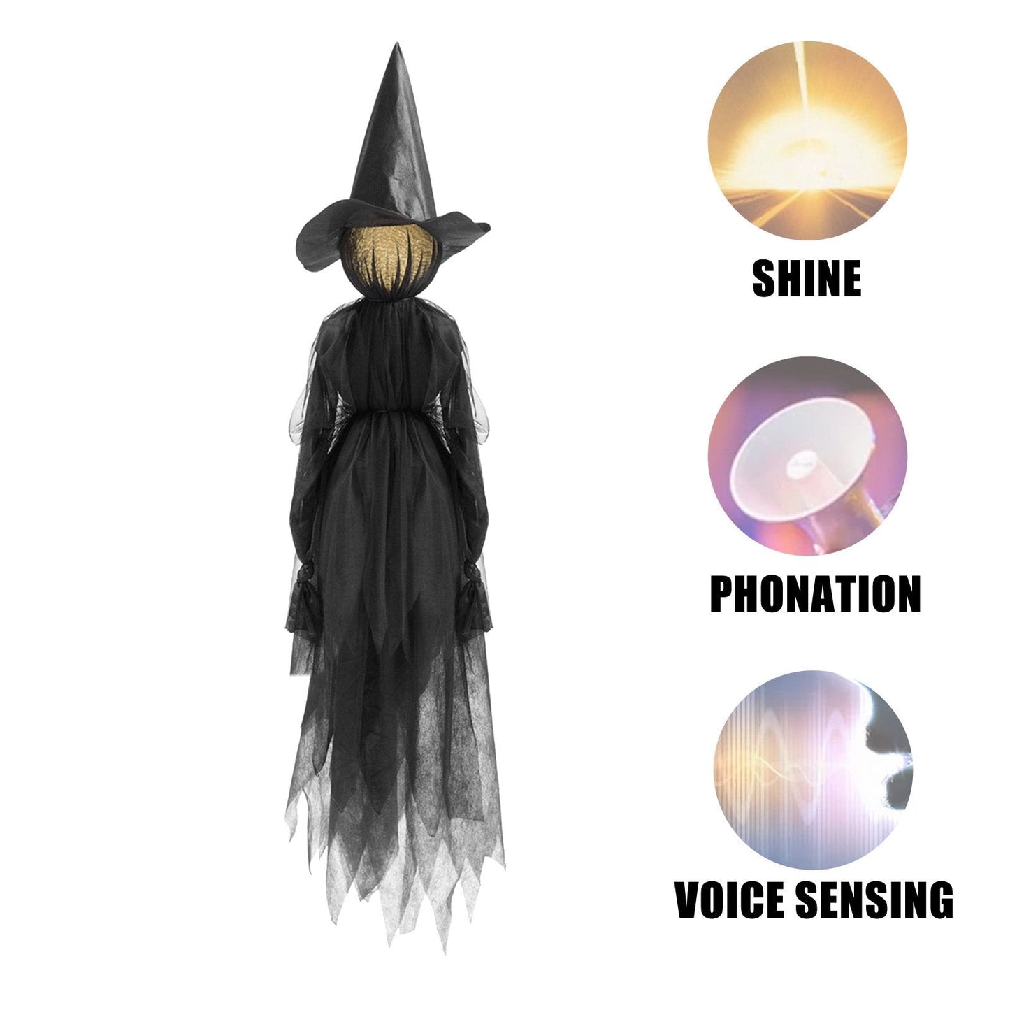Lighted Halloween Witch Stake For Halloween Decoration
