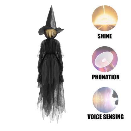 Lighted Halloween Witch Stake For Halloween Decoration