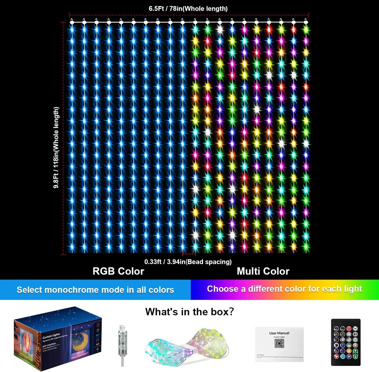 🔥Smart Curtain Lights💡Perfectly Create Atmosphere